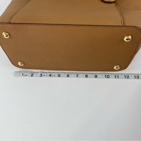 Michael Kors Jet Set large Saffiano brown leather tote bag - Picture 9 of 12